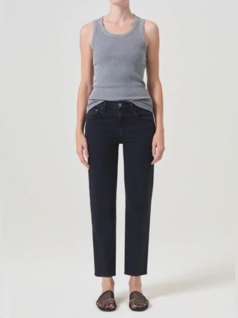 Agolde - Kye Mid-rise Straight Crop Jeans
